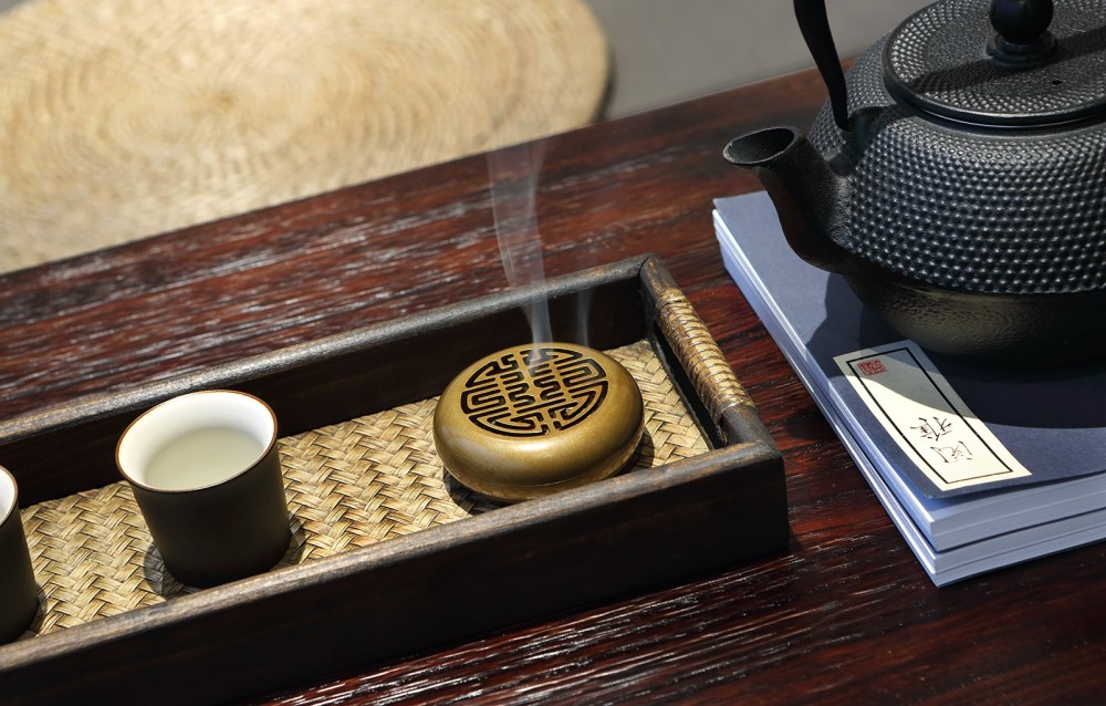 新中式风格室内家装案例效果图-茶具