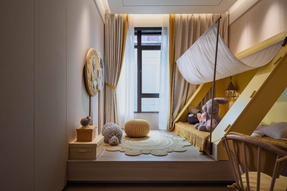 新中式风格别墅室内设计案例-儿童房