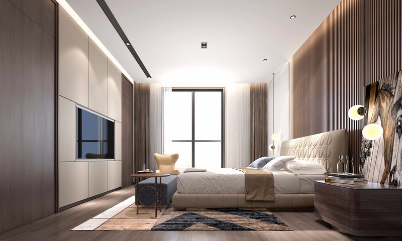 现代简约风格室内设计家装案例-卧室